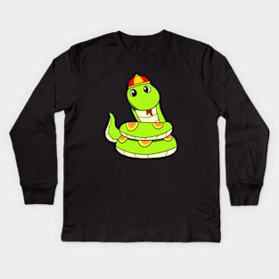 Snake Zodiac Kids Long Sleeve T-Shirt